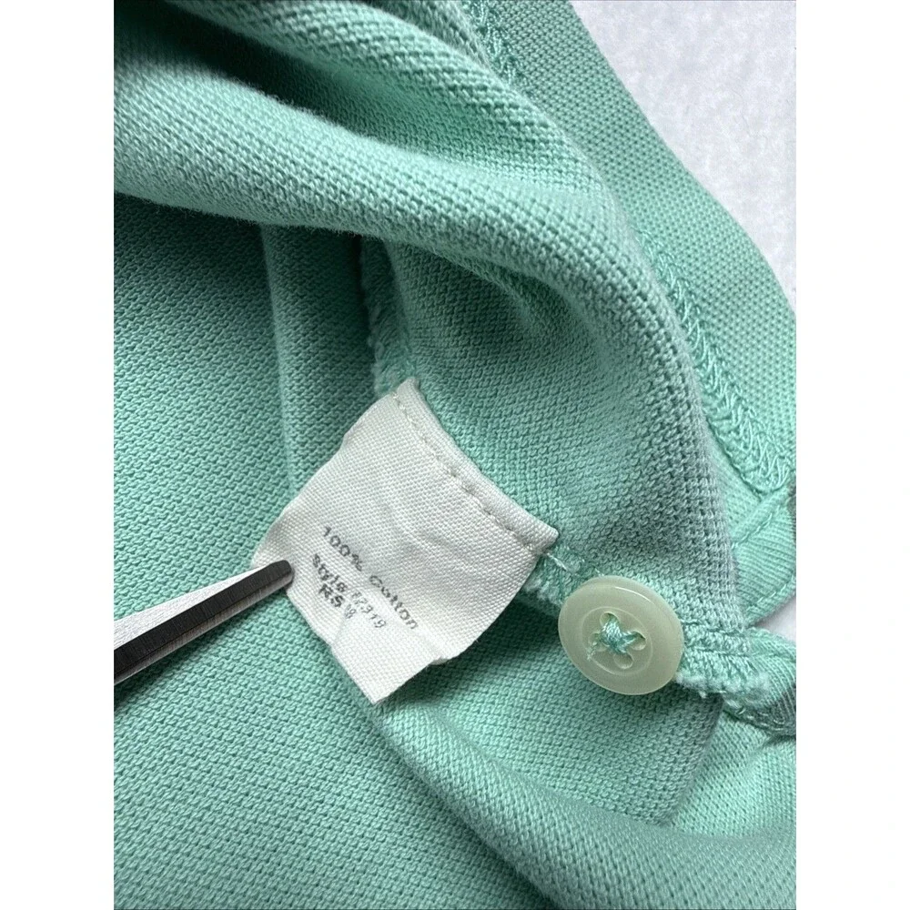 J.Crew Repp Men's Medium Mint Green Cotton Polo Shirt Short Sleeve Classic